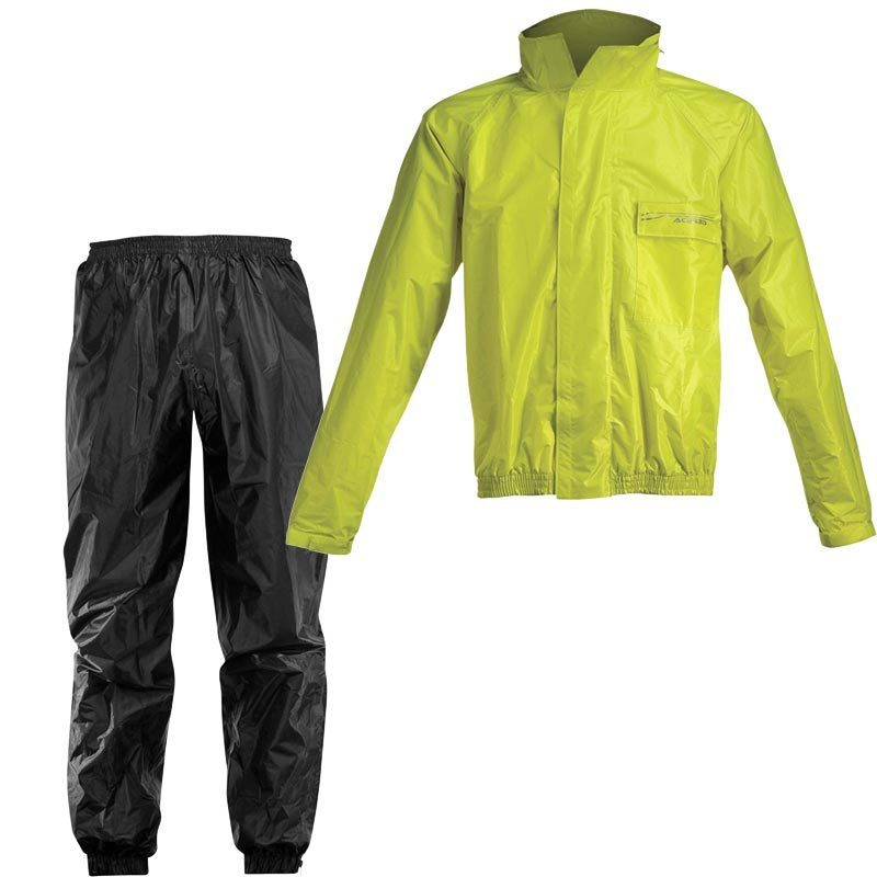 Acerbis Logo Rain Suit, black-yellow, Size 3XL, black-yellow, Size 3XL