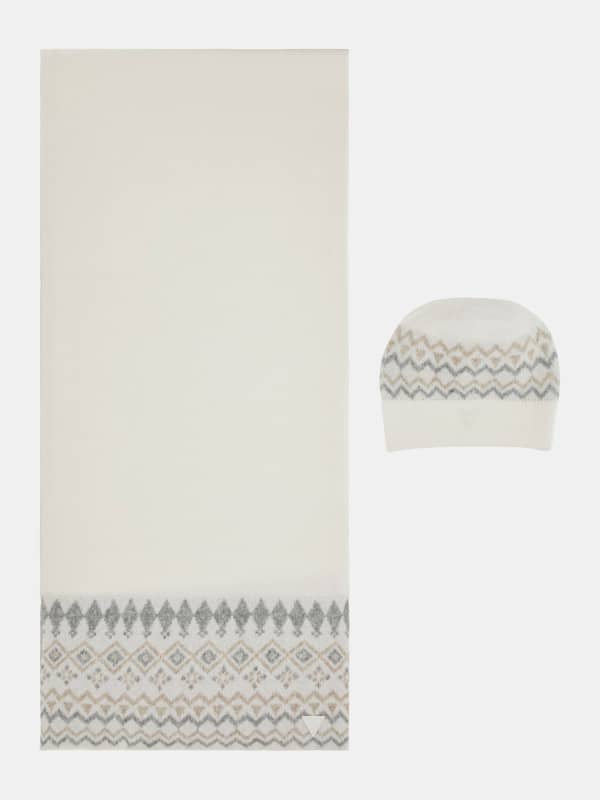 Set Berretto E Sciarpa In Misto Lana