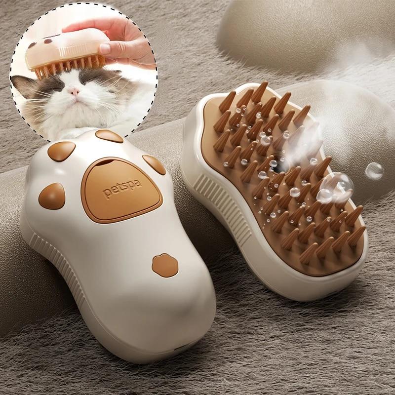 NATAWA Pet Brush Cat Steam Brush Comb Dog Brush Cat Hair Brushes Massage Pet Grooming Hair Removal Combs