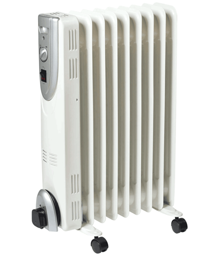 Winterwarm 2kW Oil Filled Radiator, White
