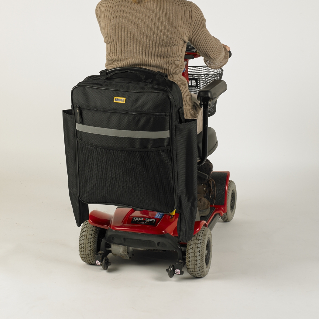 Splash Crutch/Walking Stick Bag For Wheelchairs - Black