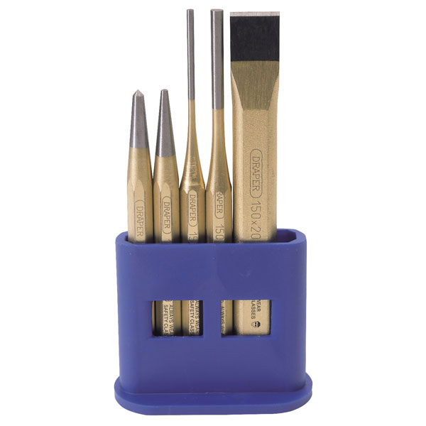 DRAPER Chisel and Punch Set 5pcs