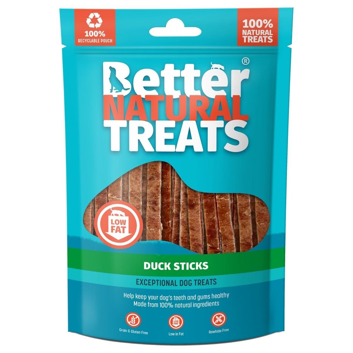 Better Natural Treats Duck Sticks Dog Treats - 90g