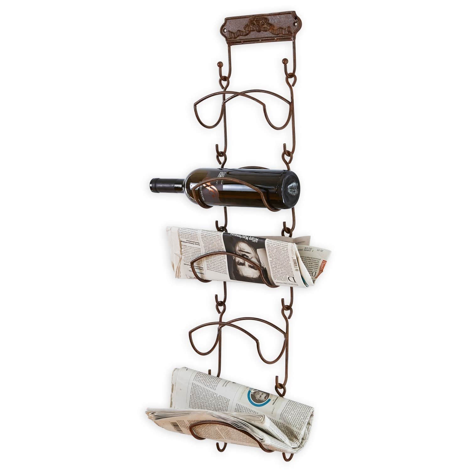 LOBERON Étagère à bouteilles de vin Vino