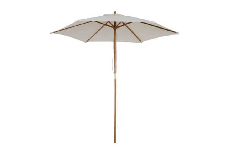 SHS Trading Ltd 2.4M Cream Wooden Parasol Pully System | Wowcher