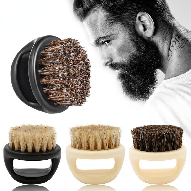 TianJinGeErLiShangMaoYouXianGongSi 1 Pcs Ring Design Men Shaving Brush Plastic Handle Portable Barber Beard Brushes Salon Face Cleaning Razor Brush