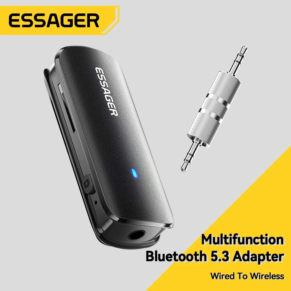  Drahtloser Bluetooth 5.3-Empfänger-Sender-Adapter 3,5-mm-Buchse für Auto-Musik-Audio-Aux-Moble-Telefon-Laptop-Schalter