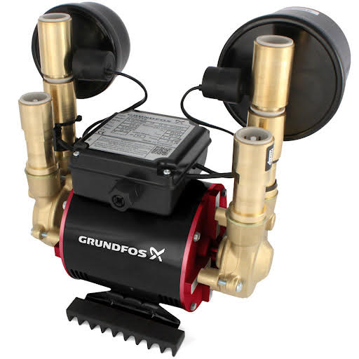 Grundfos AMAZON STN 3 Bar Brass Twin Negative Head Shower Pump