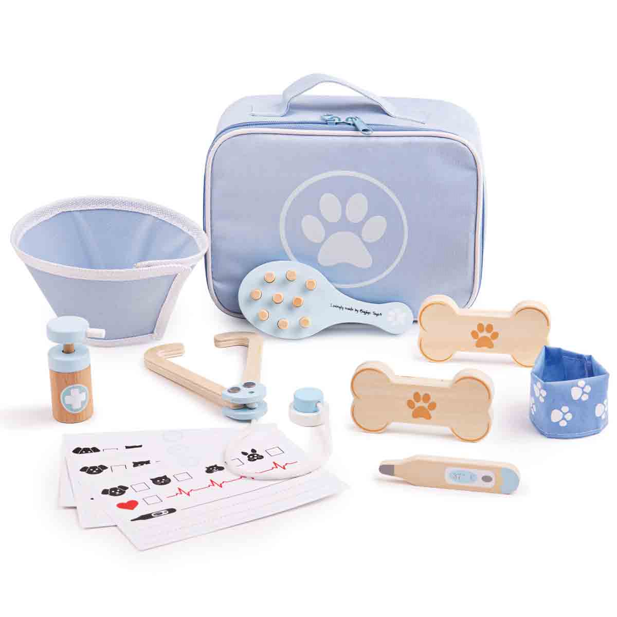 Bigjigs Toys Veterinary Set Toy|baby blue