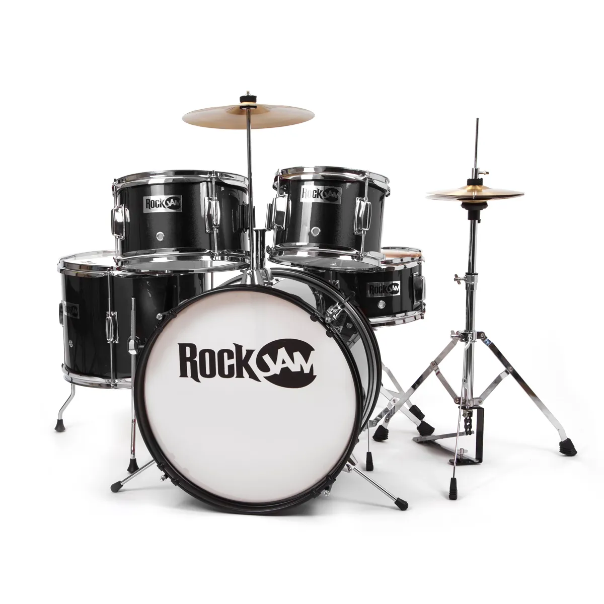 Rockjam RJ105-BK 5 Piece Junior Drum Kit - Black