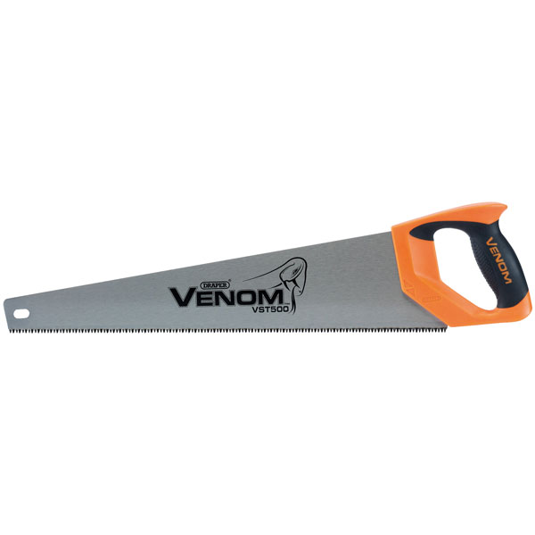 Draper Venom&amp;#174; Second Fix Triple Ground Handsaw, 500mm, 11tpi/12ppi