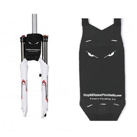 RRP NeoGuard Evil Eyes Neoprene Mudguard - Black / Large - (180-200mm travel forks)