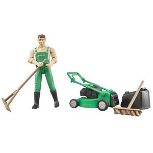 Bruder Gardener With Mower & Accessories 1:16 Scale