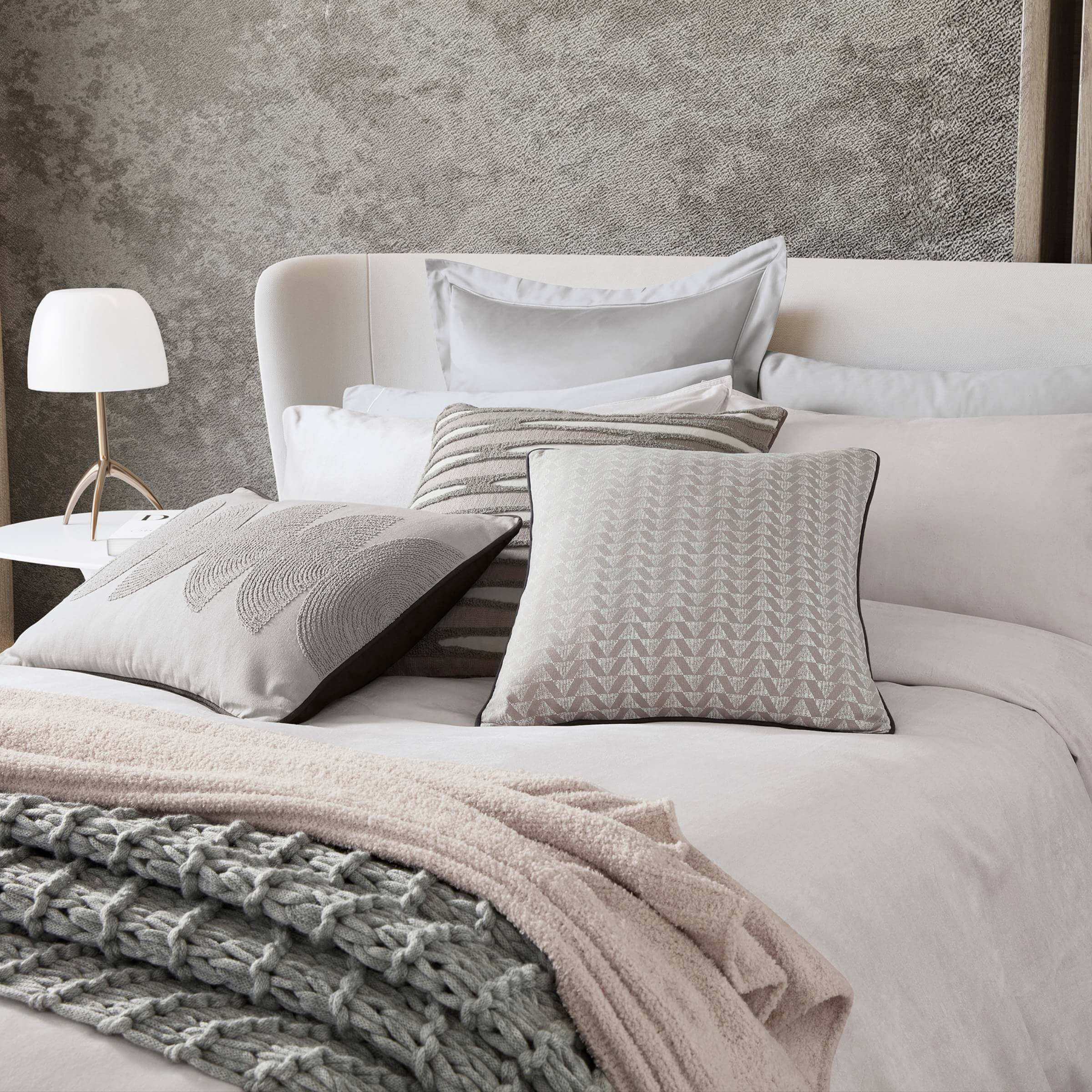 Nalu Nicole Scherzinger 'Koa' Cotton Duvet Cover|Size: Single|dusty pink