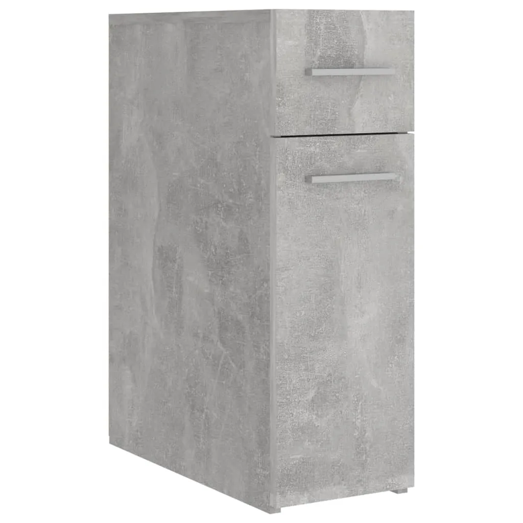 VidaXL Apothecary Cabinet Concrete Grey 20x45.5x60 cm Chipboard