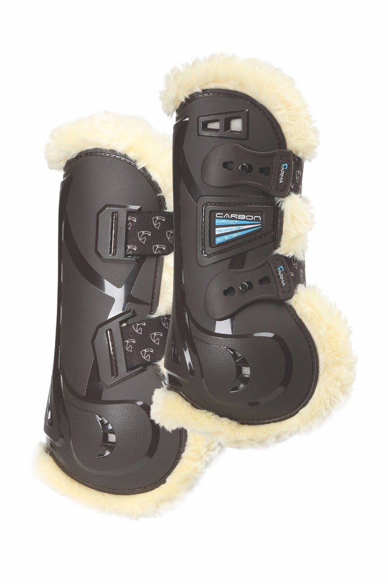 Shires Equestrian Tendon and Fetlock Boots | Shires ARMA Carbon SupaFleece Tendon Boots Size Full