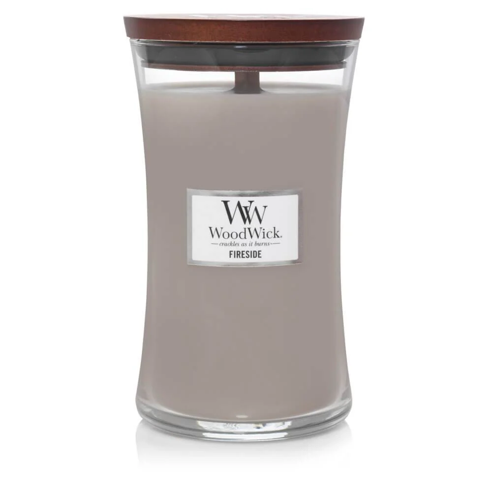 Woodwick Hourglass Candles Fireside Large Candle 610g