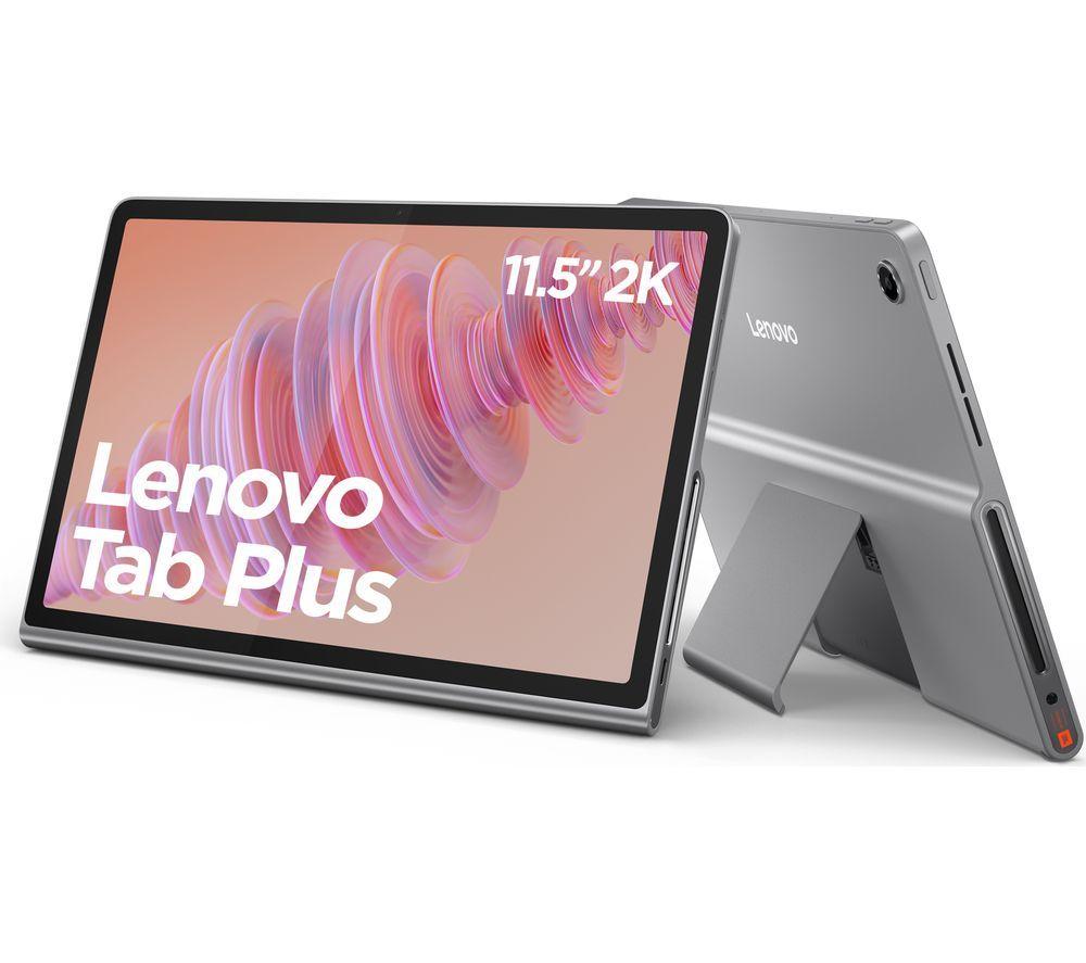 Lenovo Tab Plus 11.5" Tablet With Sleeve - 128 Gb, Luna Grey, Silver