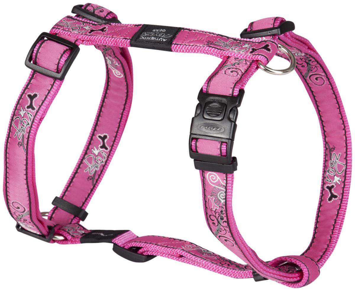 Rogz Dog Harnesses - Pink Bone - Armed Response 25mm