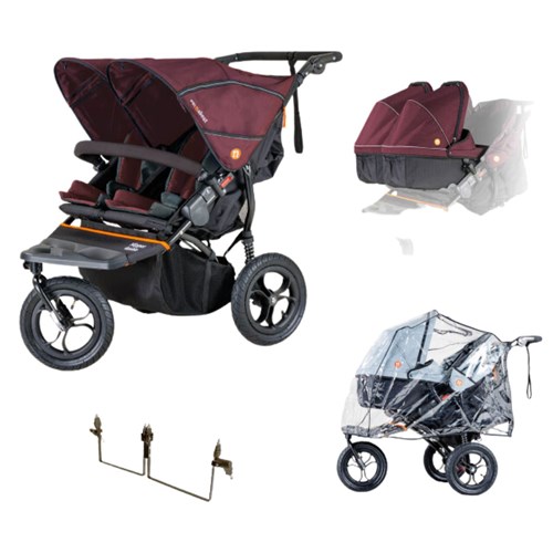 Out N About Double Nipper V5 Twin Starter Bundle-bramble Berry Red