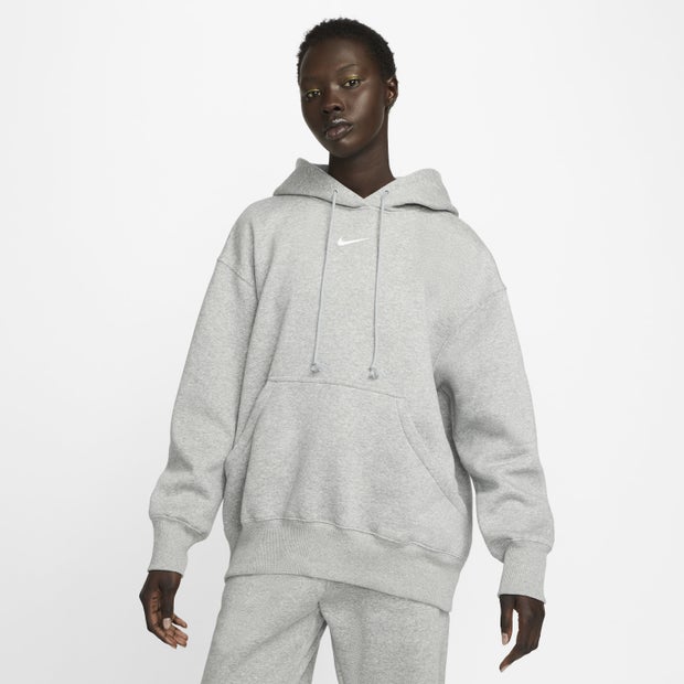 Nike Sportswear Women Hoodies - Grey - Size: S - Cotton Woven - Foot Locker
