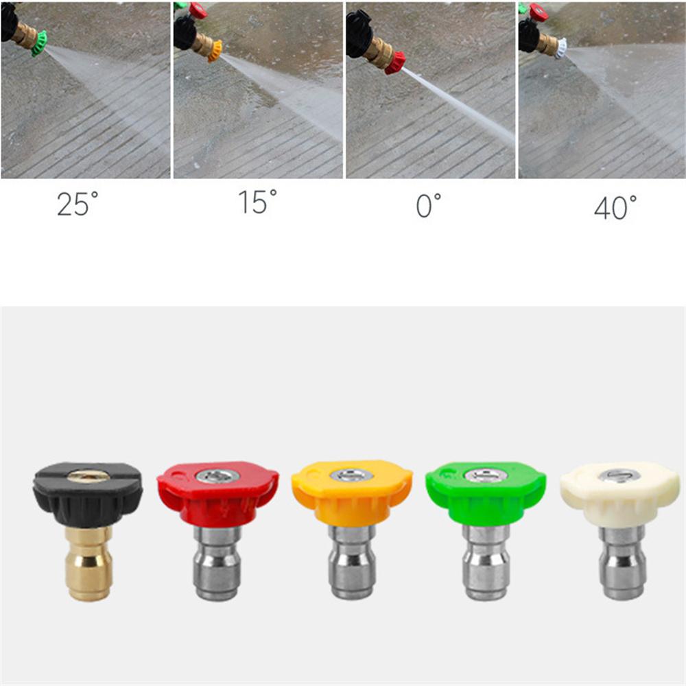 TOMTOP JMS 5pcs Spray Nozzles Spray Gun Connectors Nozzle Tips Adapters Kit Universal for High Pressure Washer 5pcs Spray Nozzles