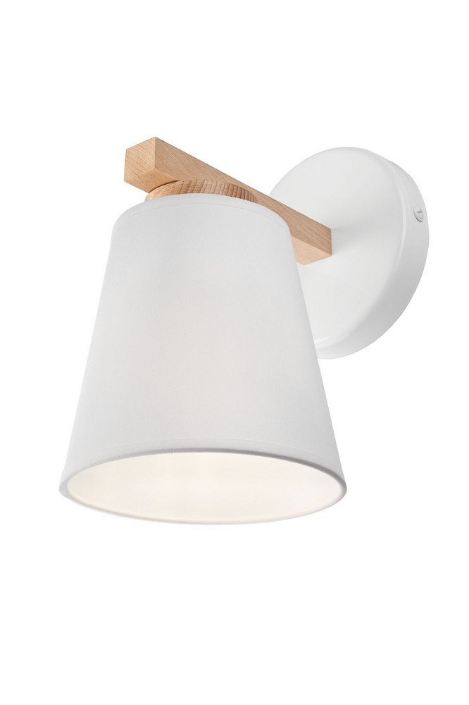 EULUNA Canditia wall lamp made of wood and fabric