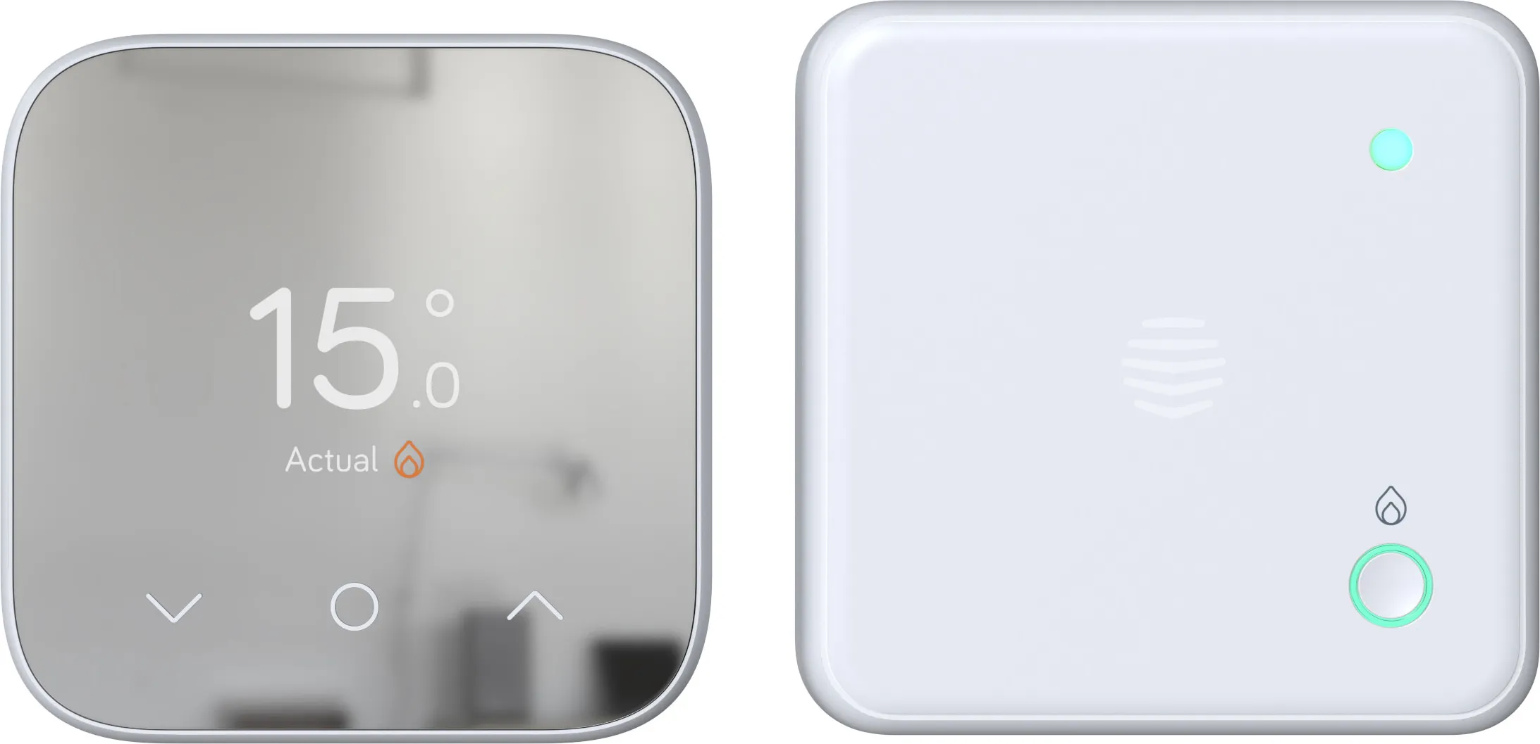 Hive V4 Mini Hubless 852111 Smart Thermostat, White Silver Effect