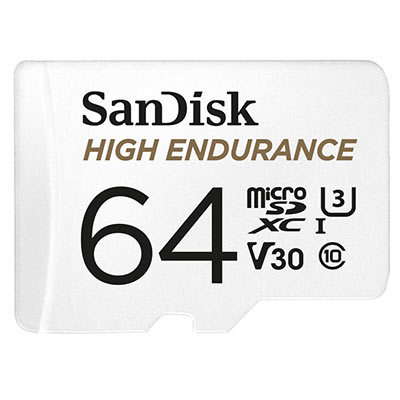 SANDISK High Endurance Class 10 microSDXC Memory Card - 64 GB