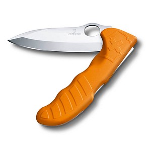 Victorinox Hunter Pro Swiss Army Pocket Knife, Large, Multi Tool, 2 Functions, Large Locking Blade, One Hand, Orange