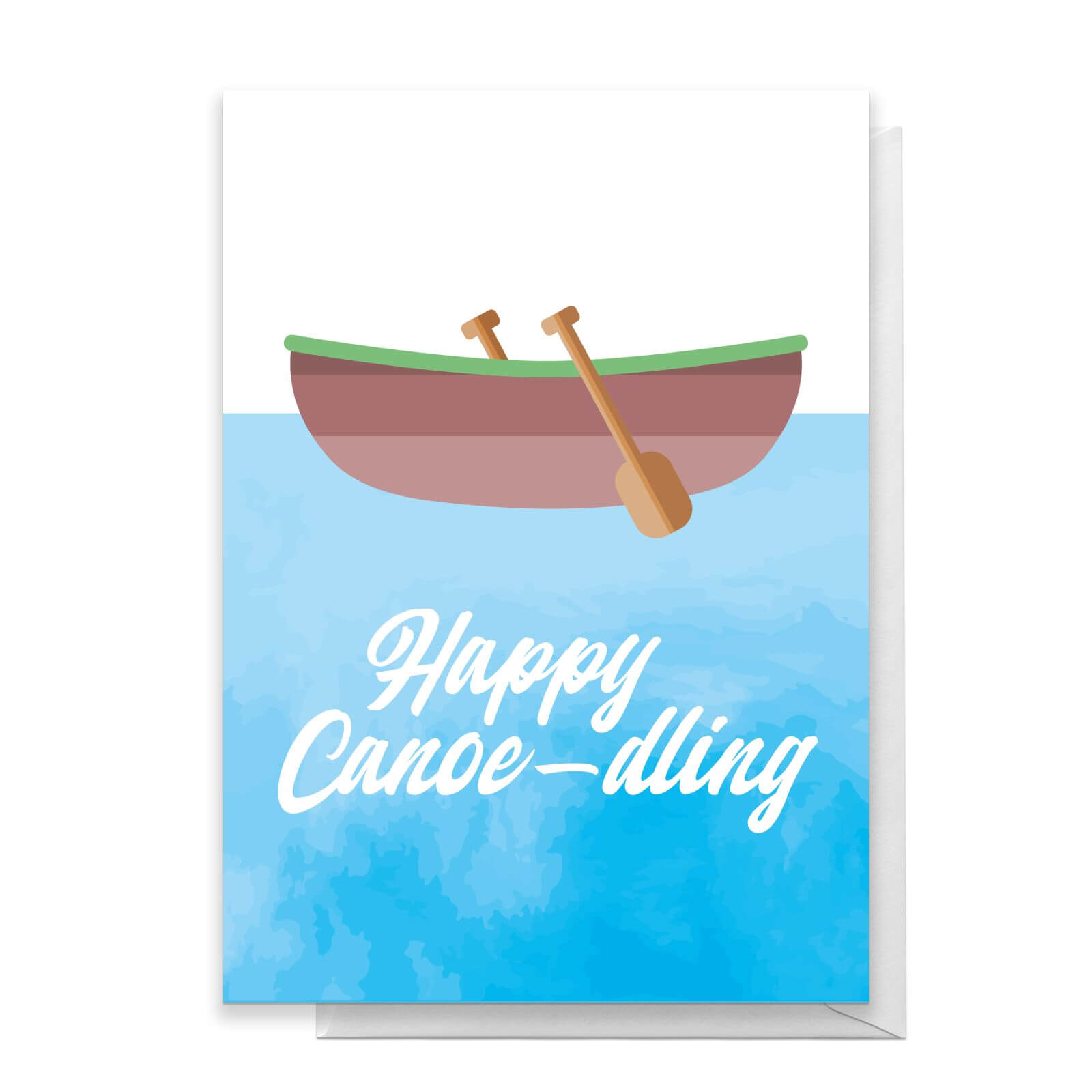 By IWOOT Happy Canoe-dling Greetings Card - Large Card |