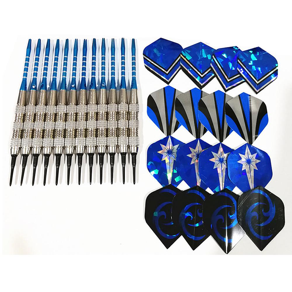 TOMTOP JMS 18g Safe Darts With Plastic Tips Flights Indoor Sport Darts Home Games light blue