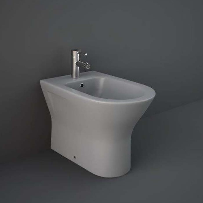 HudsonReed RAK Feeling - Matt Grey Modern Back to Wall Bidet
