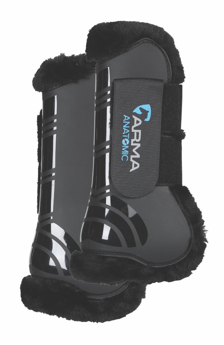 Arma ni Collezioni Carbon SupaFleece Tendon Boots, Black