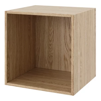 GoodHome Konnect Oak Effect Cube Shelving Unit, (H)354mm (W)354mm