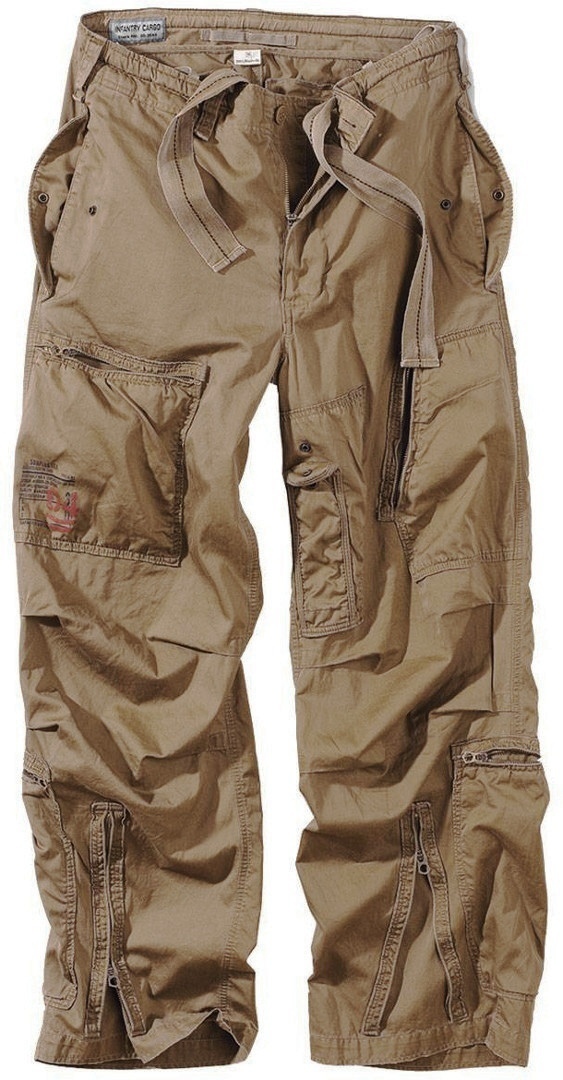 Surplus Infantry Cargo Pants, beige, Size 2XL, beige, Size 2XL