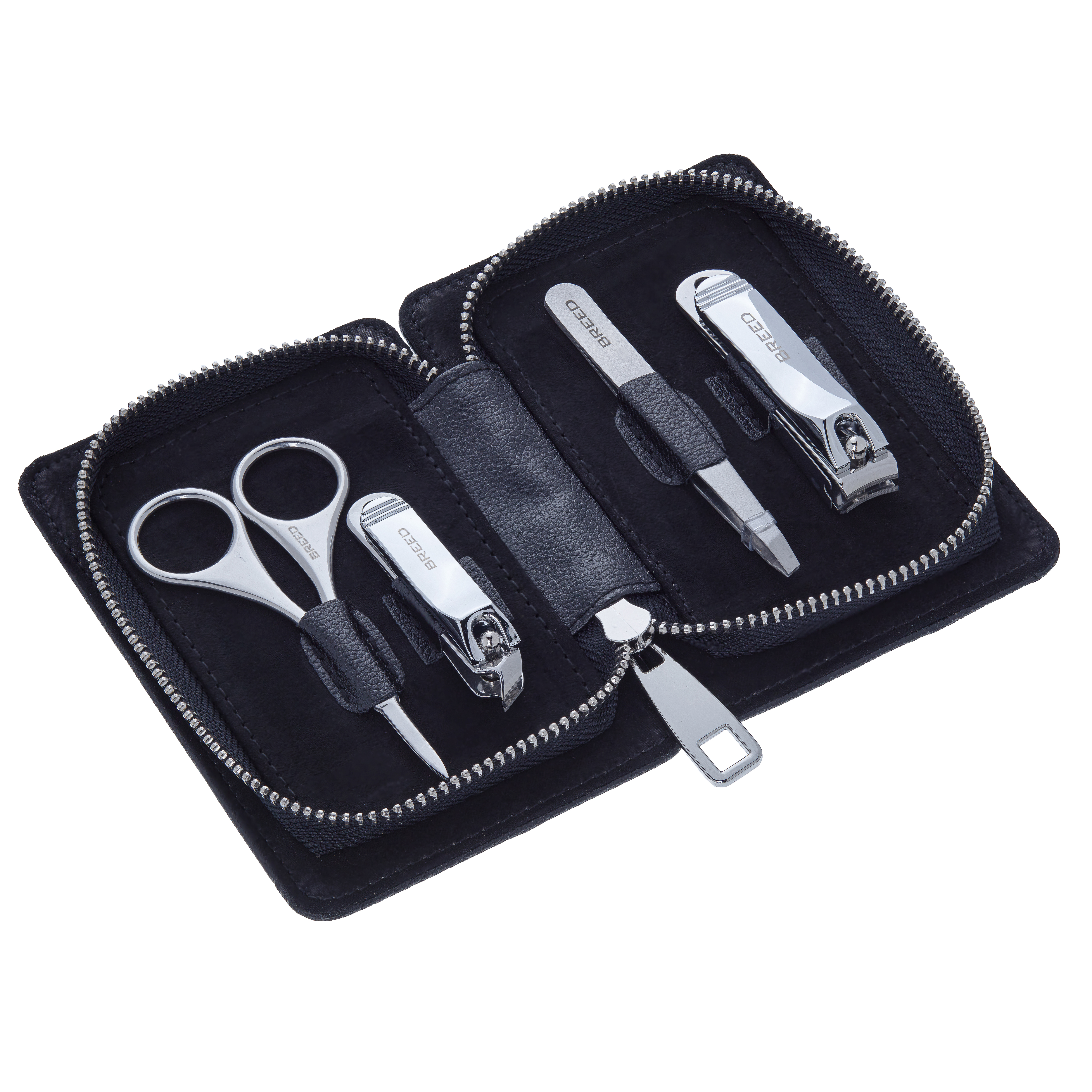 Breed Mens Sabre 4 Piece Surgical Steel Groom Kit - One Size