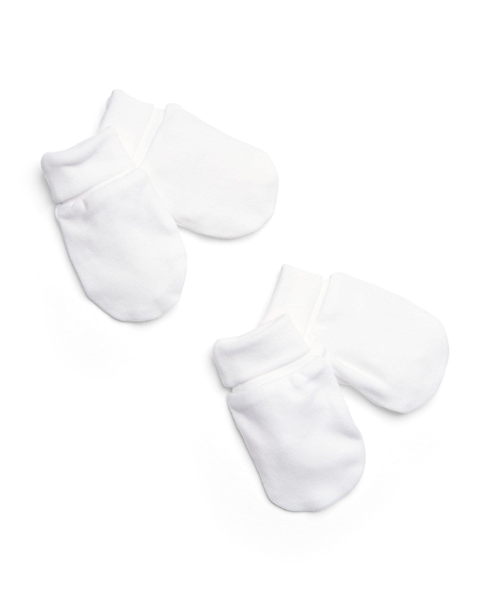 Mamas & Papas White Scratch Mitts - 2 Pack