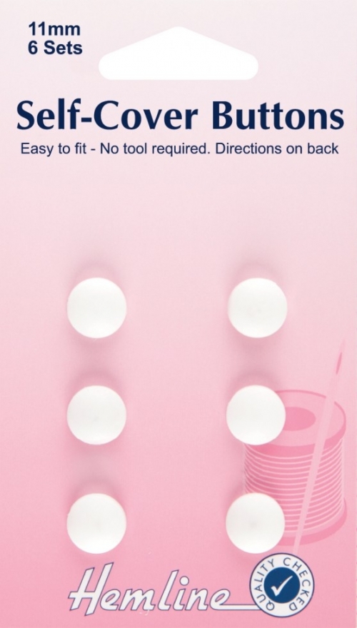 Hemline Self Cover Buttons - 11MM