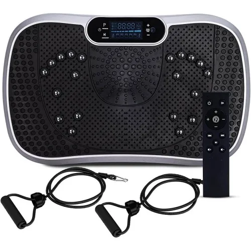 ZHEJIANG TODO HARDWARE MANUFACTURE CO.,LTD Vibration Plate - Exercise Machine for Full Body Workout with Resistance Bands, Bluetooth, 6 Modes + 99 Intensity Levels  - 2 Year Warranty