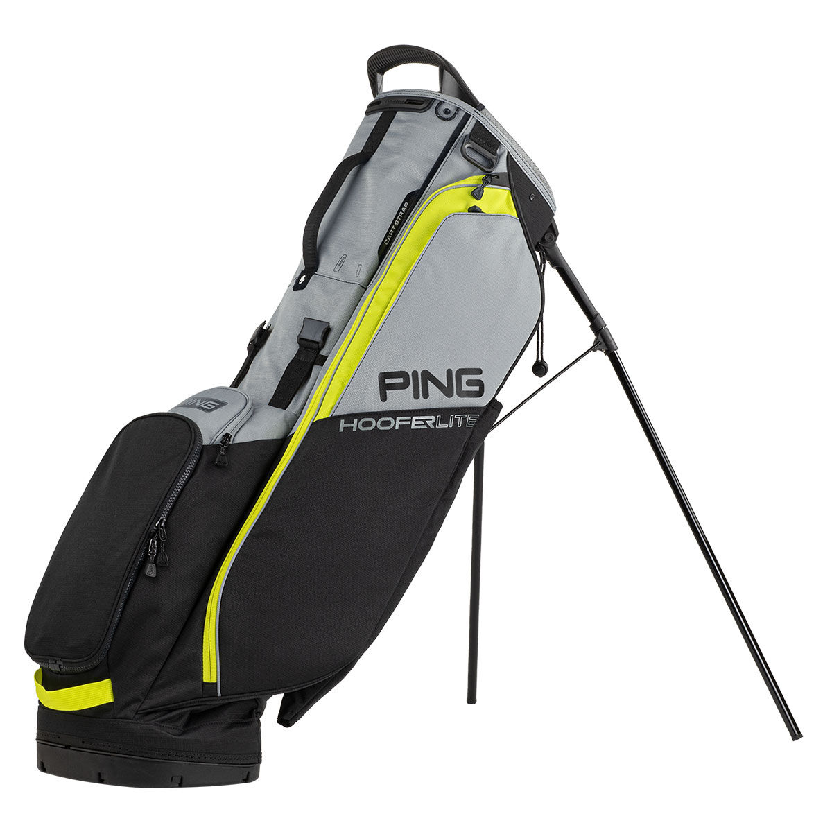 Ping Hoofer Lite 231 Golf Stand Bag, Black/iron/neon yellow | American Golf