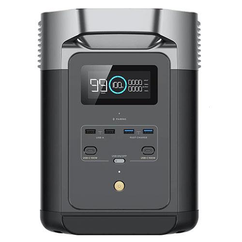 Ecoflow DELTA 2 1024 Wh Portable Power Station, Silver/Grey,Black