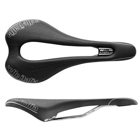 Selle Italia SLR TI136 Superflow Road Saddle - Black / L3