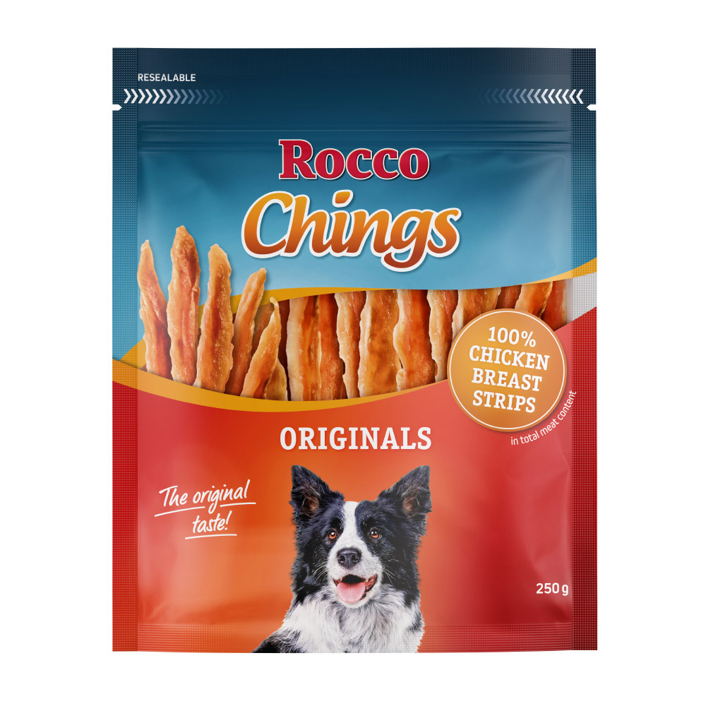 ROCCO Chings Originals Chicken Breast Strips - Value Pack: 4 x 250g