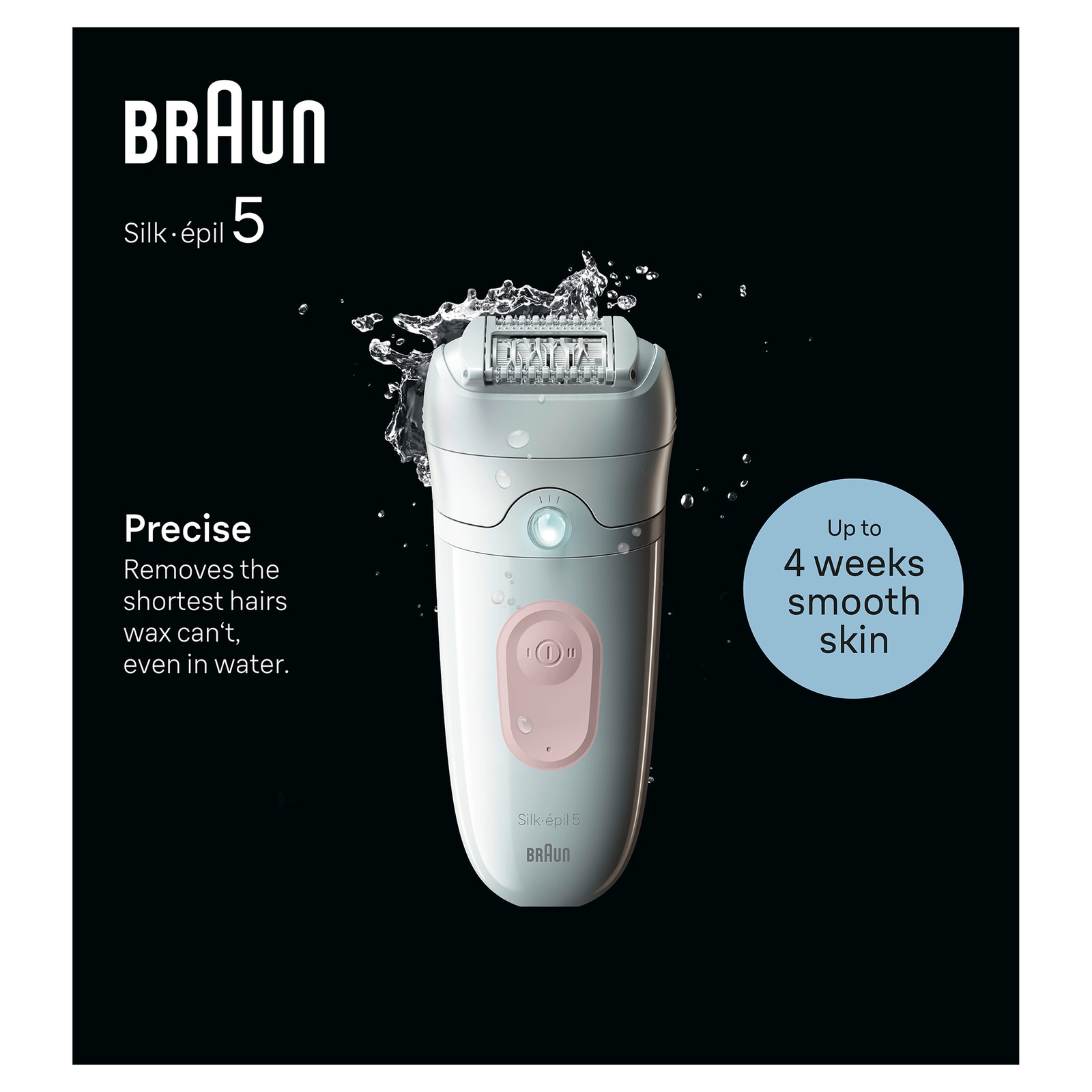 Braun Silk-épil Epilators Series 5 Epilator 5-000 White/Flamingo