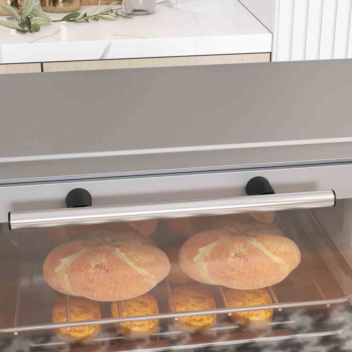 9L Mini Electric Oven with Timer - Silver
