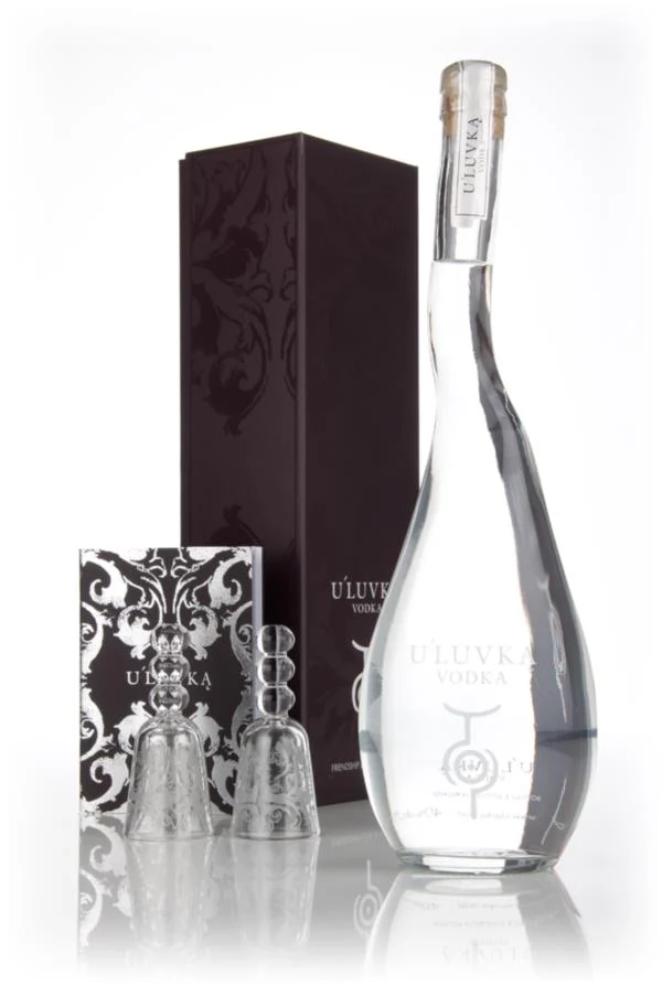 Uluvka U'Luvka Gift Pack with 2x Glasses Plain Vodka | ABV 40% 70cl