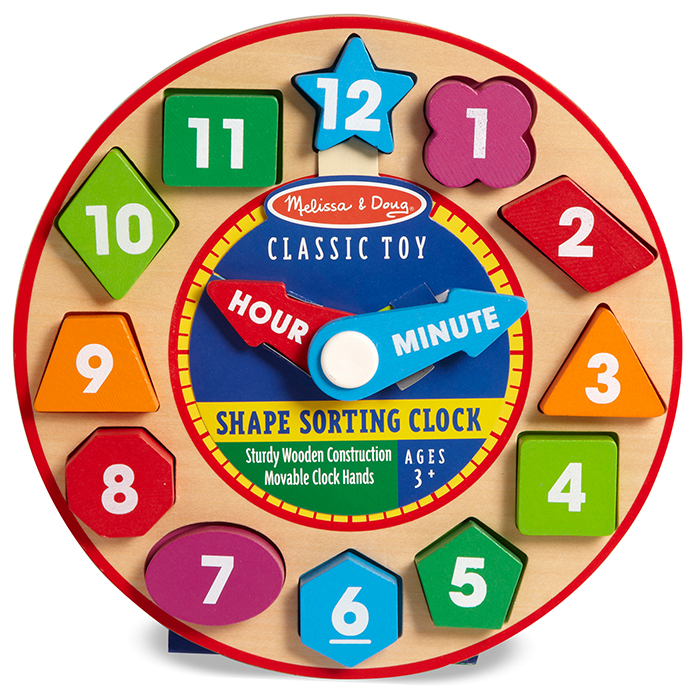 Melissa & Doug Shape Sorting Clock