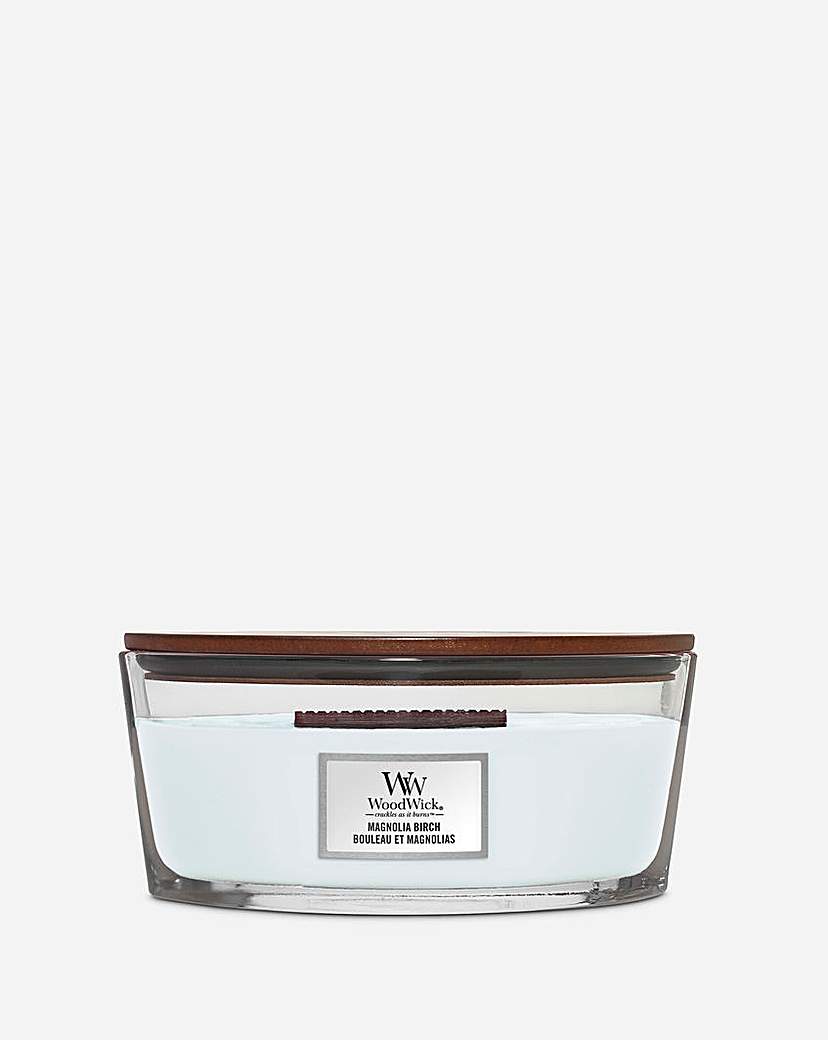 Woodwick Ellipse Candles Magnolia Birch 453.6g / 16 oz.