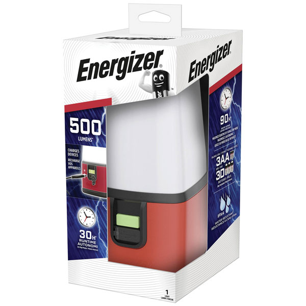 Energizer E304157700 360° Camping LED Camping lantern 500 lm Red/black